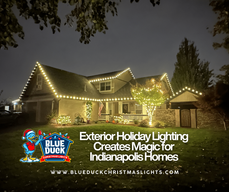 Exterior Holiday Lighting Creates Magic for Indianapolis Homes