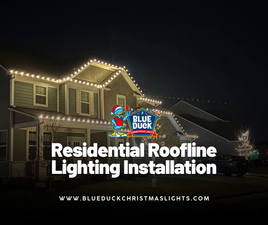 Residential Roofline Lighting Installation Service in Central Indiana